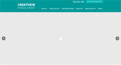 Desktop Screenshot of crestviewphysicaltherapy.com