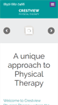 Mobile Screenshot of crestviewphysicaltherapy.com